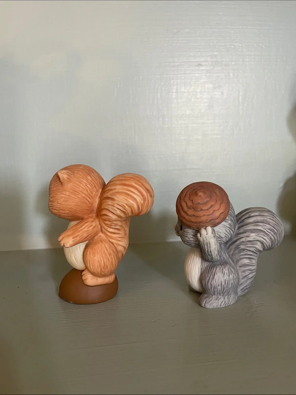 Vintage 1993 Avon Best Buddies Squirrels porcelain figurine set cottage Core